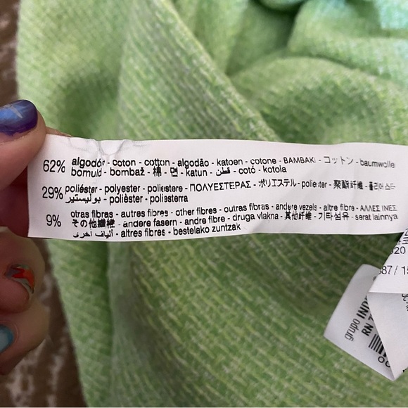 NWT! ZARA Elegant Green Tweed Skirt - Picture 9 of 9